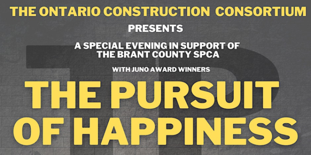 The Pursuit of Happiness is performing LIVE at TownePlace Suites in support of The Brant County SPCA.